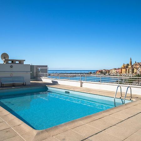 Le Rocamare - Piscine Toit Terrasse - Parking Prive - Terrasse Lägenhet Menton Exteriör bild