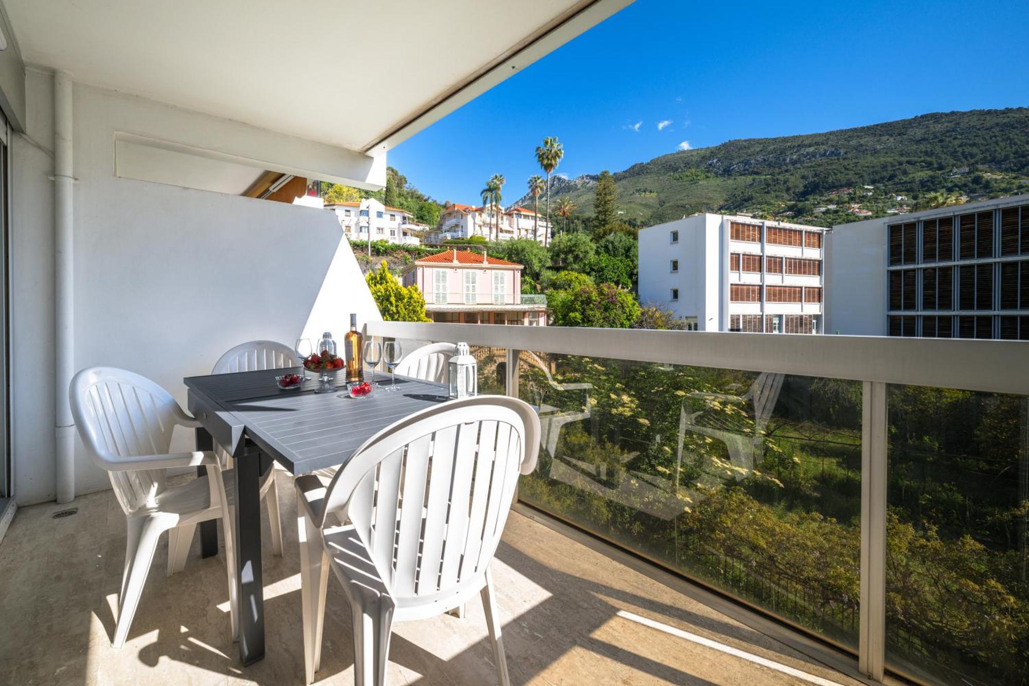Le Rocamare - Piscine Toit Terrasse - Parking Prive - Terrasse Lägenhet Menton Exteriör bild